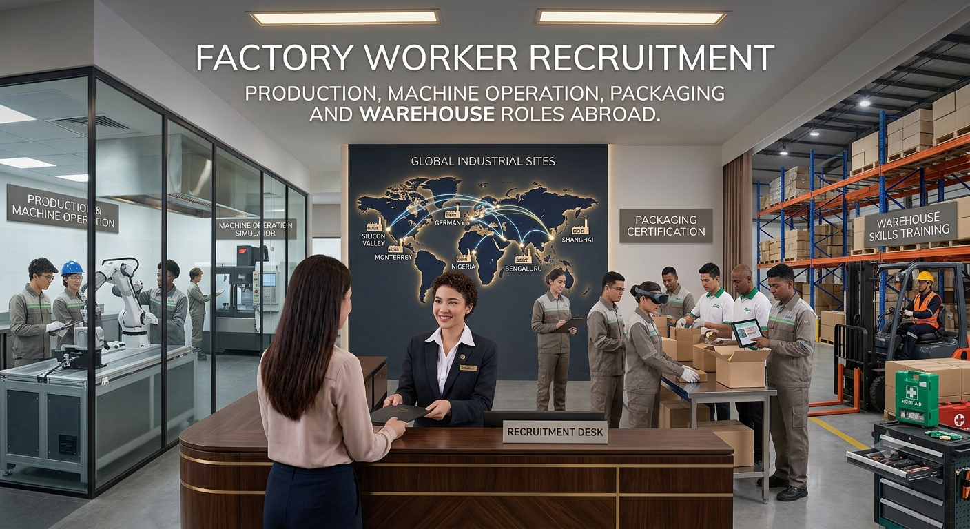 Factory production worker